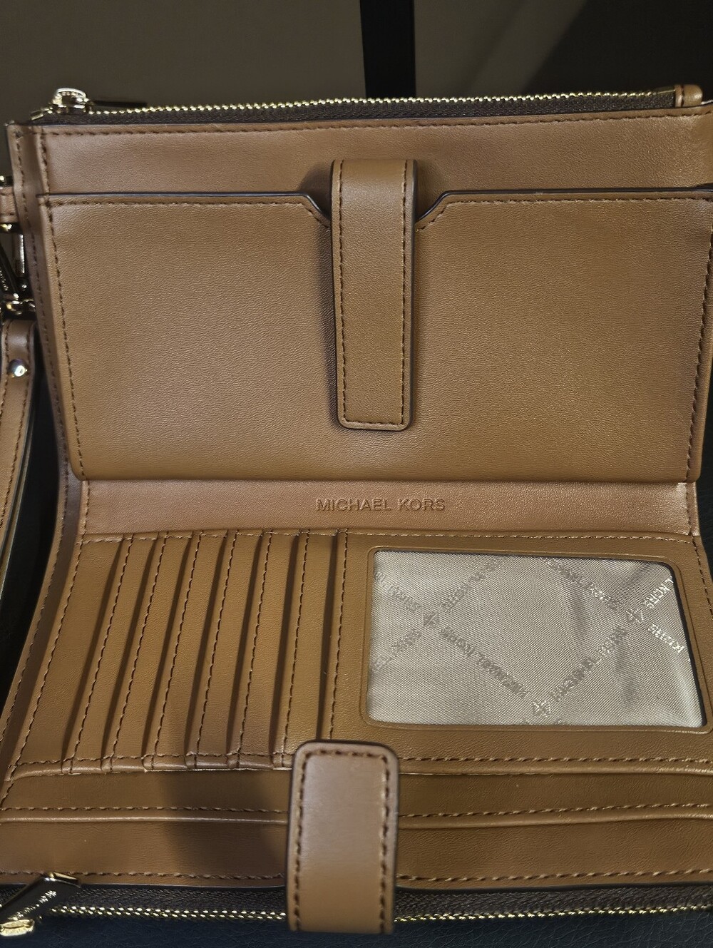 Michael Kors Jet Set Double Zip Wristlet Phone Wallet - Picture 9 of 14